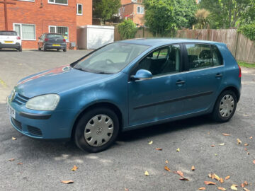 VOLKSWAGEN GOLF S Engine Size 1.4 Litres Fuel PETROL Body 5 DOOR HATCHBACK Transmission MANUAL Seats 5 Colour BLUE Reg Date 04/12/2006 Mileage: 86000 Reg AJ56 OYP