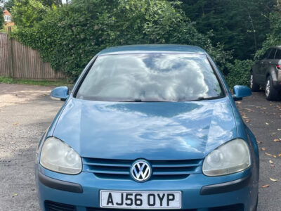 VOLKSWAGEN GOLF S Engine Size 1.4 Litres Fuel PETROL Body 5 DOOR HATCHBACK Transmission MANUAL Seats 5 Colour BLUE Reg Date 04/12/2006 Mileage: 86000 Reg AJ56 OYP