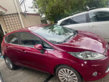 FORD MODEL FIESTA TITANIUM 96  ENGINE SIZE 1.4 Litres FUEL PETROL BODY 5 DOOR HATCHBACK TRANSMISSION MANUAL SEATS 5 COLOUR RED REG DATE 31/07/2010 Mileage: 55400 LO10HDK