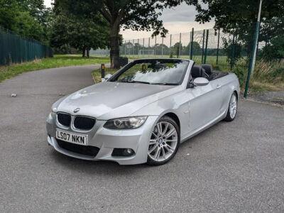 BMW MODEL 320I M SPORT A ENGINE SIZE 2.0 Litres FUEL PETROL BODY 2 DOOR CONVERTIBLE TRANSMISSION AUTOMATIC SEATS 4 COLOUR SILVER REG DATE 25/06/2007 Mileage: 78212 LS07NKN