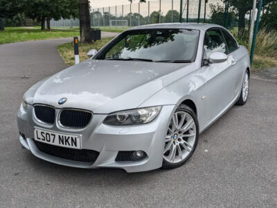 BMW MODEL 320I M SPORT A ENGINE SIZE 2.0 Litres FUEL PETROL BODY 2 DOOR CONVERTIBLE TRANSMISSION AUTOMATIC SEATS 4 COLOUR SILVER REG DATE 25/06/2007 Mileage: 78212 LS07NKN