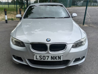 BMW MODEL 320I M SPORT A ENGINE SIZE 2.0 Litres FUEL PETROL BODY 2 DOOR CONVERTIBLE TRANSMISSION AUTOMATIC SEATS 4 COLOUR SILVER REG DATE 25/06/2007 Mileage: 78212 LS07NKN