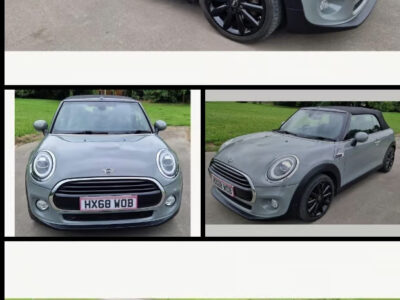 MINI COOPER ngine Size 1.5 Litres Fuel PETROL Body 3 DOOR CONVERTIBLE Transmission MANUAL Seats 4 Colour GREY Reg Date 28/09/2018 Mileage: 39050 Reg HX68 WOB