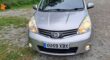 NISSAN NOTE N-TEC1598 cc Engine Size 1.6 Litres Fuel PETROL Body 5 DOOR MPV Transmission MANUAL Seats 5 Colour SILVER Reg Date 24/09/2009 Mileage: 92000 Reg OU59 XBX