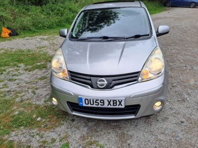 NISSAN NOTE N-TEC1598 cc Engine Size 1.6 Litres Fuel PETROL Body 5 DOOR MPV Transmission MANUAL Seats 5 Colour SILVER Reg Date 24/09/2009 Mileage: 92000 Reg OU59 XBX