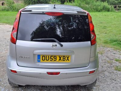 NISSAN NOTE N-TEC1598 cc Engine Size 1.6 Litres Fuel PETROL Body 5 DOOR MPV Transmission MANUAL Seats 5 Colour SILVER Reg Date 24/09/2009 Mileage: 92000 Reg OU59 XBX