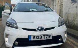 TOYOTA PRIUS T SPIRIT VVT-I CVT Engine Size 1.8 Litres Fuel PETROL/ELECTRIC Body 5 DOOR HATCHBACK Transmission CVT Seats 5 Colour WHITE Reg Date 01/03/2013 Mileage: 234000 Reg VX13TZW