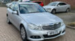 MERCEDES-BENZ C180 SE BLUEEFFICIENCY AUTO Engine Size 1.8 Litres Fuel PETROL Body 4 DOOR SALOON Transmission AUTOMATIC Seats 5 Colour SILVER Reg Date 27/06/2011 Mileage: 51000 Reg KP11UTH