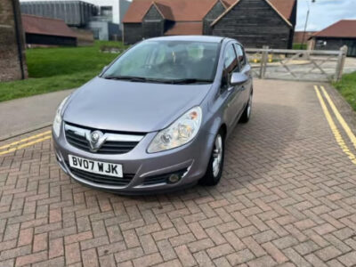 VAUXHALL CORSA DESIGN AUTO Engine Size 1.4 Litres Fuel PETROL Body 5 DOOR HATCHBACK Transmission AUTOMATIC Seats 5 Colour SILVER Reg Date 05/03/2007 Mileage 134000 Reg BV07WJK