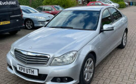 MERCEDES-BENZ C180 SE BLUEEFFICIENCY AUTO Engine Size 1.8 Litres Fuel PETROL Body 4 DOOR SALOON Transmission AUTOMATIC Seats 5 Colour SILVER Reg Date 27/06/2011 Mileage: 51000 Reg KP11UTH