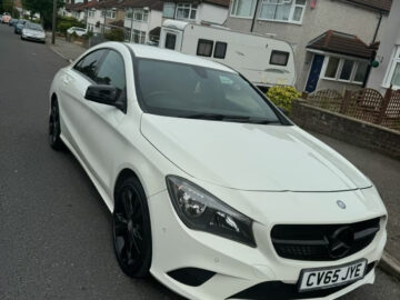 MERCEDES-BENZ CLA 180 SPORT AUTO Engine Size 1.6 Litres Fuel PETROL Body 4 DOOR SALOON Transmission AUTOMATIC Seats 5 Colour WHITE Reg Date 24/09/2015 Mileage: 81508 Reg CV65JYE