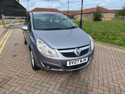 VAUXHALL CORSA DESIGN AUTO Engine Size 1.4 Litres Fuel PETROL Body 5 DOOR HATCHBACK Transmission AUTOMATIC Seats 5 Colour SILVER Reg Date 05/03/2007 Mileage 134000 Reg BV07WJK