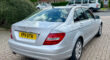 MERCEDES-BENZ C180 SE BLUEEFFICIENCY AUTO Engine Size 1.8 Litres Fuel PETROL Body 4 DOOR SALOON Transmission AUTOMATIC Seats 5 Colour SILVER Reg Date 27/06/2011 Mileage: 51000 Reg KP11UTH