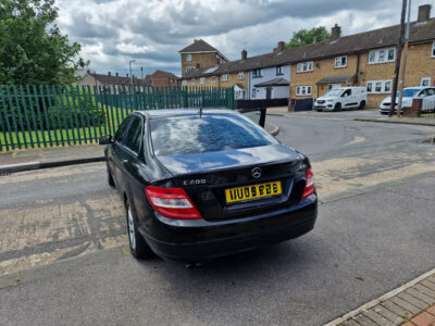 MERCEDES C200 SE CDI A Engine Size 2.1 Litres Fuel DIESEL Body 4 DOOR SALOON Transmission AUTOMATIC Seats 5 Colour BLACK Reg Date 01/09/2009 Mileage: 174200 Reg WU59PZO