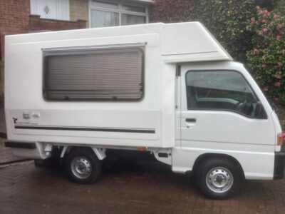 Romahome Sambar SUBARU  660 cc Engine Size Fuel PETROL Body MOTOR HOME/CARAVAN Transmission Manual  Seats 2  Colour WHITE Reg Date 01/01/2022 Import