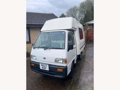 Romahome Sambar SUBARU  660 cc Engine Size Fuel PETROL Body MOTOR HOME/CARAVAN Transmission Manual  Seats 2  Colour WHITE Reg Date 01/01/2022 Import